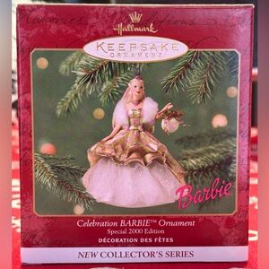 2000 HALLMARK ORNAMENT
CELEBRATION BARBIE #1 HOLIDAY
Hallmark